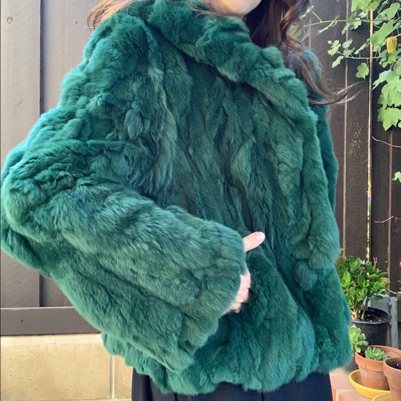 Vintage Jackets & Coats Vintage Evergreen Rabbit Fur Jacket Poshmark